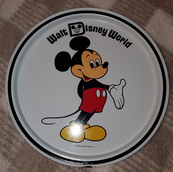 5 for $20 | Vintage Walt Disney World Mickey Mouse Plate Serving Tray - Picture 2 of 10